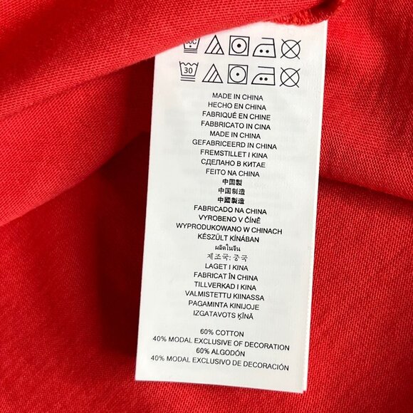 Michael Kors On Off Shoulder Blouse Womens Small Coral Pink - Picture 9 of 10